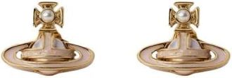 Vivienne Westwood Simonetta Bas Relief Stud Earrings - female - Vivienne Westwood - Earrings - Yellow - ONE SIZE - Accessories