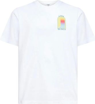 Casablanca T-shirt LArche con stampa - Bianco