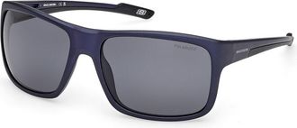 Skechers SE00159 Polarized 92D Mens Sunglasses Blue Size 62