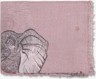 Hemisphere Rechteckiger Schal mit Fantasiemuster Nandu