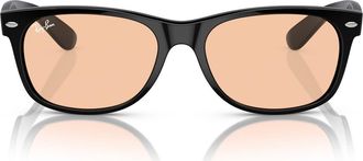 Ray-Ban 55mm Square Sunglasses in Black /Pink at Nordstrom