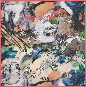 Vivienne Westwood Free World Printed Silk Scarf - Beige - One Size