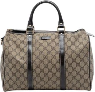 Gucci Pre-owned Handbags, female, Brown, Size: ONE SIZE Pre-owned Boston