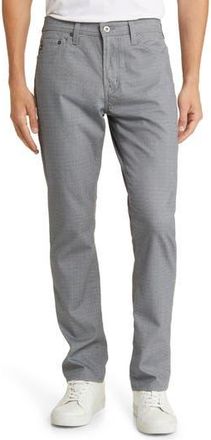 AG - Adriano Goldschmied Everett Mens Slim Straight Leg Herringbone Pants in Delorean Grey Multi at Nordstrom Rack, Size 33 X 34