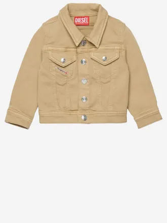 Diesel Boys Stretch Cotton Jacket Beige