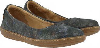 El Naturalista Womens Coral Fantasy Flat Shoes In Carbon