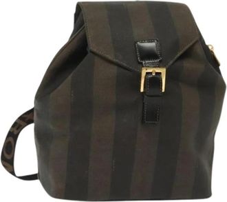 Fendi Pre-owned Plastic backpacks - Dames - Vintage Rugzakken - Bruin - ONE Size - Vintage