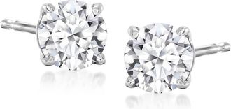 Ross-Simons Lab-Grown Diamond Stud Earrings in Sterling Silver