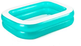 Bestway Piscina Hinchable Autoportante Infantil Bestway 201x150x51 Cm Dise&ntilde;o Blue Rectangular H2ogo R&aacute;pida Instalaci&oacute;n