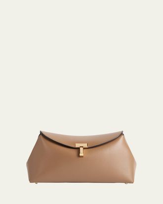 Toteme T-Lock Clutch in Palmellata Leather