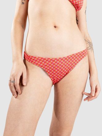 Rip Curl Shell Cove High Leg Cheeky Bikini Bottom rojo