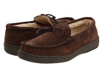 L.B. Evans HideAways by L.B. Evan Morgan Mens Slippers Chocolate Suede : 10 M