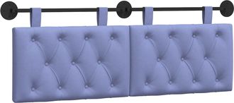 vidaXL Cabecero Colgante Azul Jeans Tela Vidaxl