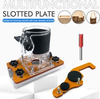 OEM Placa Gu&iacute;a Para Fresadora V2 2 En 1: Ajuste R&aacute;pido Con Tornillo Torx (placa + Cubierta Transparente + Gu&iacute;a De Posicionamiento + Fresa)