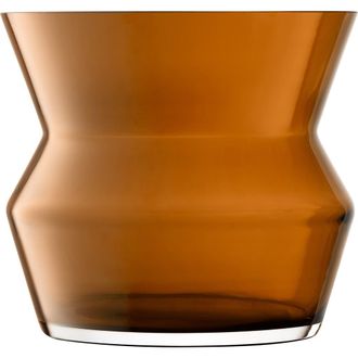 LSA Sculpt Glass Lantern/Vase in Brown/Mocha at Nordstrom