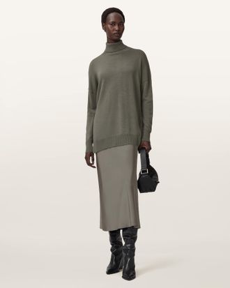 AllSaints Wool Juno 2-in-1 Dress, Size: XS