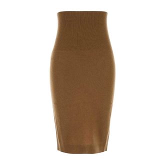 Stella McCartney Dames, Rokken, Bruin, Maat: M Wol