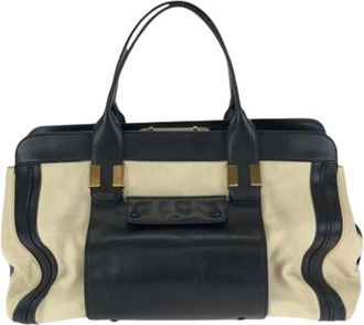 Chlo&eacute; Pre-owned Alice Leren Tote Bag - Dames - Vintage Shopper - Veelkleurig - ONE Size - Leer - Vintage