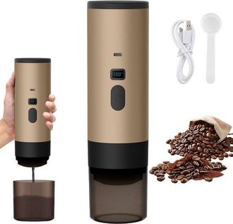 No Brand Cafetera Espresso Port&aacute;til Recargable 3 En 1 De 12 V Con Taza (naranja)