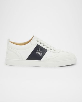 Christian Louboutin Men & apos;s Retero Canvas and Leather Low-Top Sneakers