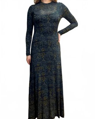 Ulla Johnson Amari Jersey Long Sleeve Dress In Desert Jasper
