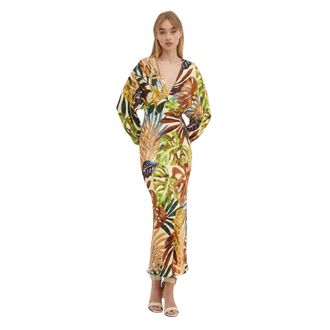 Never Fully Dressed Emma Maxi Jurk - Dames - Jurken - Veelkleurig - Maat: XS Viscose