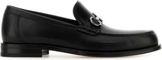 Ferragamo Black Leather Loafers