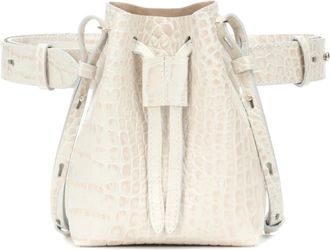 Nanushka Omkeerbare Bucket Bag in Creme - Dames - Schoudertassen - Beige - ONE Size - Polyester - Tassen