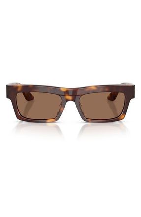 Oliver Peoples x KHAITE 54mm Pillow Sunglasses in Dark Mahogany /Brown at Nordstrom