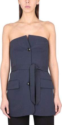 Our Legacy Tailored Strapless Top With Belted Waist