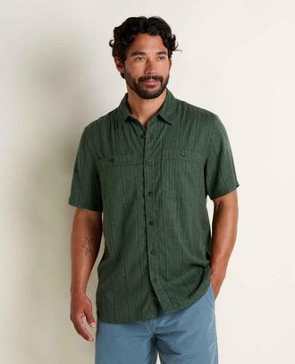 Toad & Co Mens Taj Hemp Shirt in Cilantro Dobby at Nordstrom, Size Xx-Large