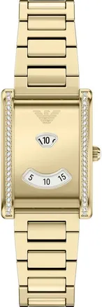 Emporio Armani Genni Tank Watch, 22mm x 32mm in Gold at Nordstrom