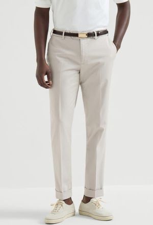 Brunello Cucinelli Comfort gabardine trousers in Yuta at Nordstrom, Size 60 It