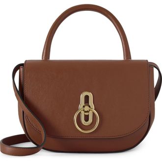 Mulberry Small Amberley Leather Top Handle Bag in Oak at Nordstrom