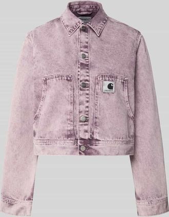 Carhartt Work in Progress Regular Fit Jeansjacke mit Logopatch Modell Arca in Rosa, Gr&ouml;&szlig;e XS