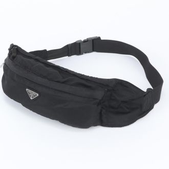 Prada Black Pouch Shoulder Bag Sling Bag (Pre-Owned)
