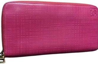 Loewe Pink Leather Coin Purse/Coin Case (Pre-Owned)