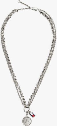 Tommy Hilfiger Womens Nautical Charm Necklace - Grey