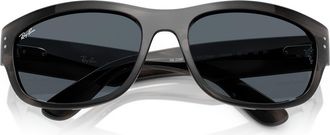 Ray-Ban 63mm Pillow Sunglasses in Brown Striped Green at Nordstrom