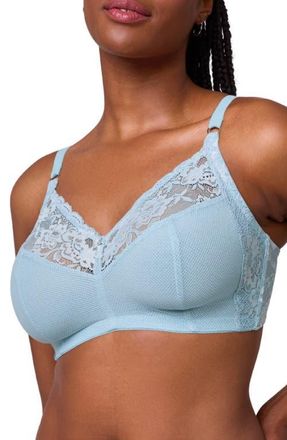 Montelle Intimates Ayla Wireless Bra in Dewdrop/chantilly at Nordstrom, Size 34C