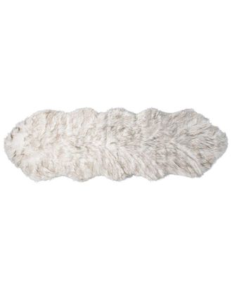 Luxe Faux Fur Gordon Machine Washable Double Faux Fur Rug