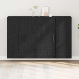 vidaXL Mobile a muro 2 pcs Legno vecchio 160 x 34 x 90 cm - Vidaxl
