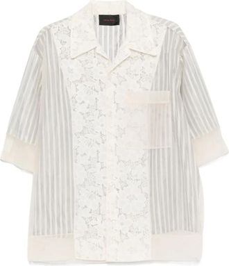Simone Rocha Camicia a righe - Toni neutri