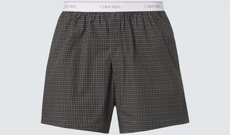 Calvin Klein Owen checked cotton boxer briefs