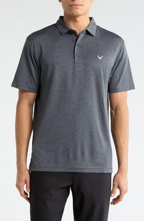 Callaway Ventilated Heathered Golf Polo in Black Heather at Nordstrom Rack, Size Xx-Large