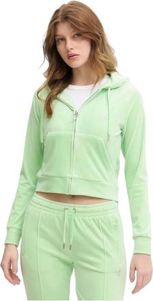 Juicy Couture Hoodies & sweatvesten, Dames, Groen, L, Zip-through Hoodie