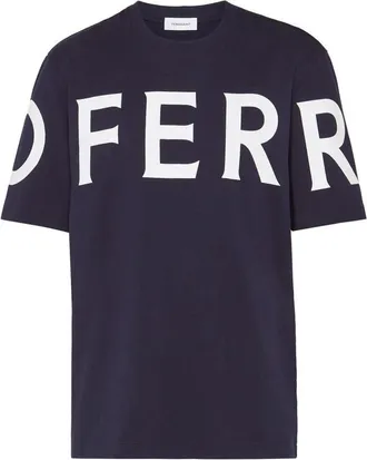 Ferragamo Ferragamo Logo-Print Cotton T-Shirt