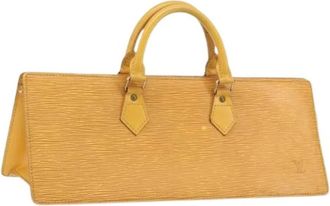 Louis Vuitton Pre-owned Sac Triangle Handtas - Dames - Vintage Handtas - Geel - ONE Size - Leer - Vintage