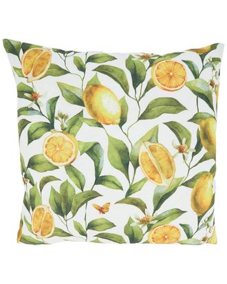Saro Lifestyle Lemons Outdoor Pillow