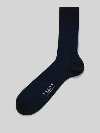 Falke Socken aus reiner Baumwolle Modell Shadow in Blau, Größe 39/40